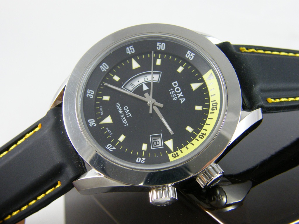 DOXA TREFEO GMT W STALI JAK NOWA