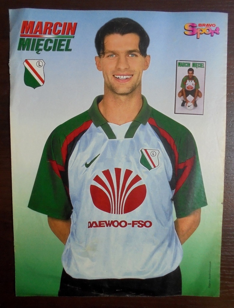 Plakat Legia Warszawa Marcin Mięciel 1998