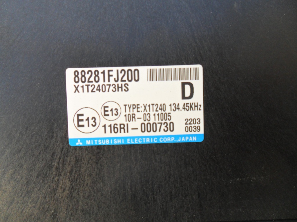 SUBARU XV 2,0 D MODUŁ 88281FJ200 IGŁA GWAR
