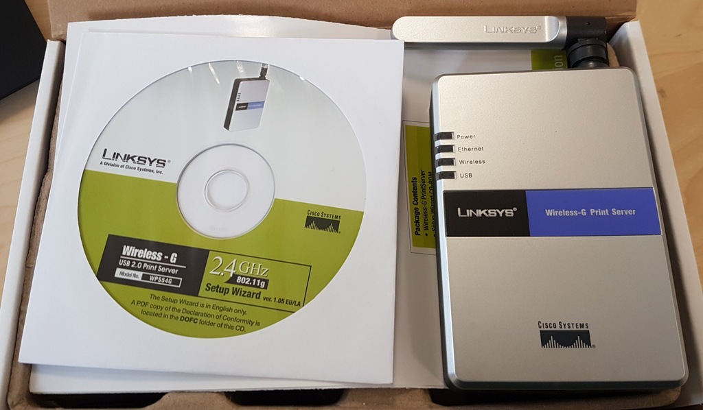 Linksys Wireless-G PrintServer WPS54G ver. 2.0