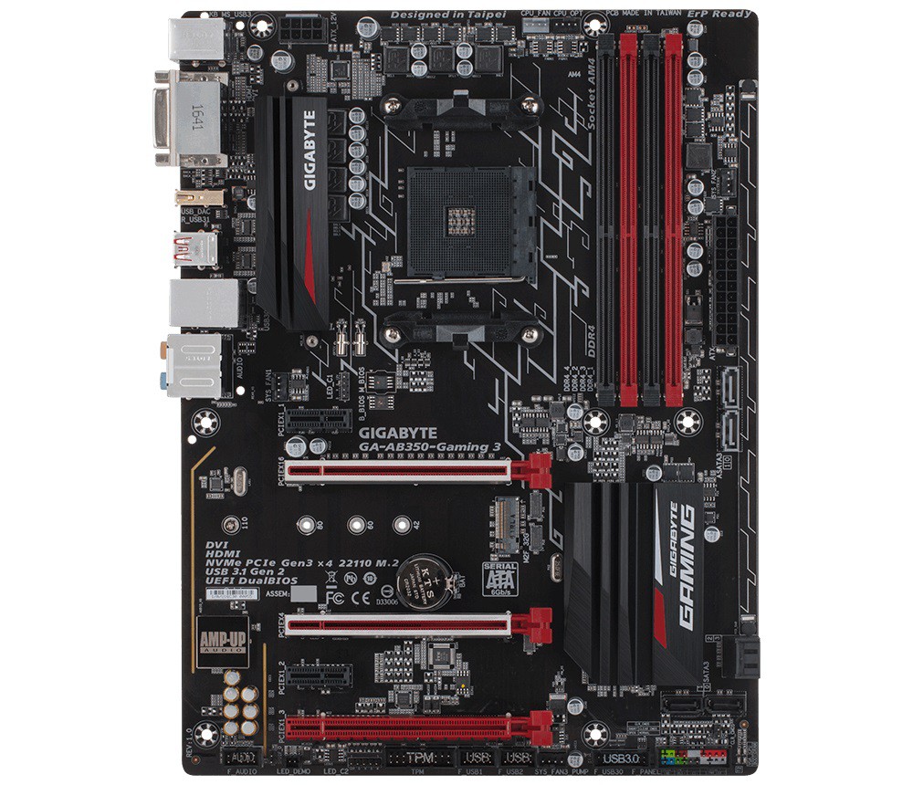 Płyta główna Gigabyte AB350-Gaming 3, AM4,