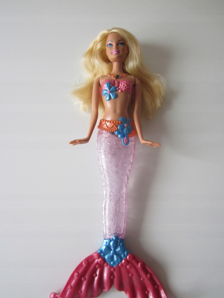 Lalka Barbie Syrenka - świecący, kolorowy ogon