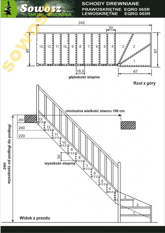 Schody Drewniane Strychowe Eqd 065r Sowosz 7213059057