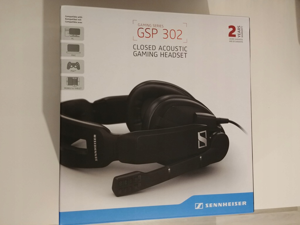 Słuchawki Sennheiser GSP 302, NOWE, NIEUŻYWANE