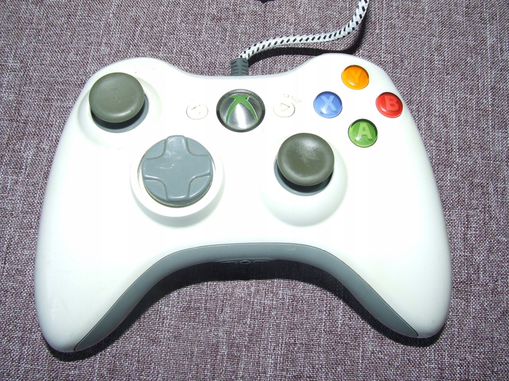 GAMEPAD PAD XBOX 360 PC DUAL SHOCK USB BIAŁY 7659286451 oficjalne