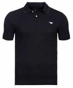 EMPORIO ARMANI czarna koszulka polo PO61 r.M