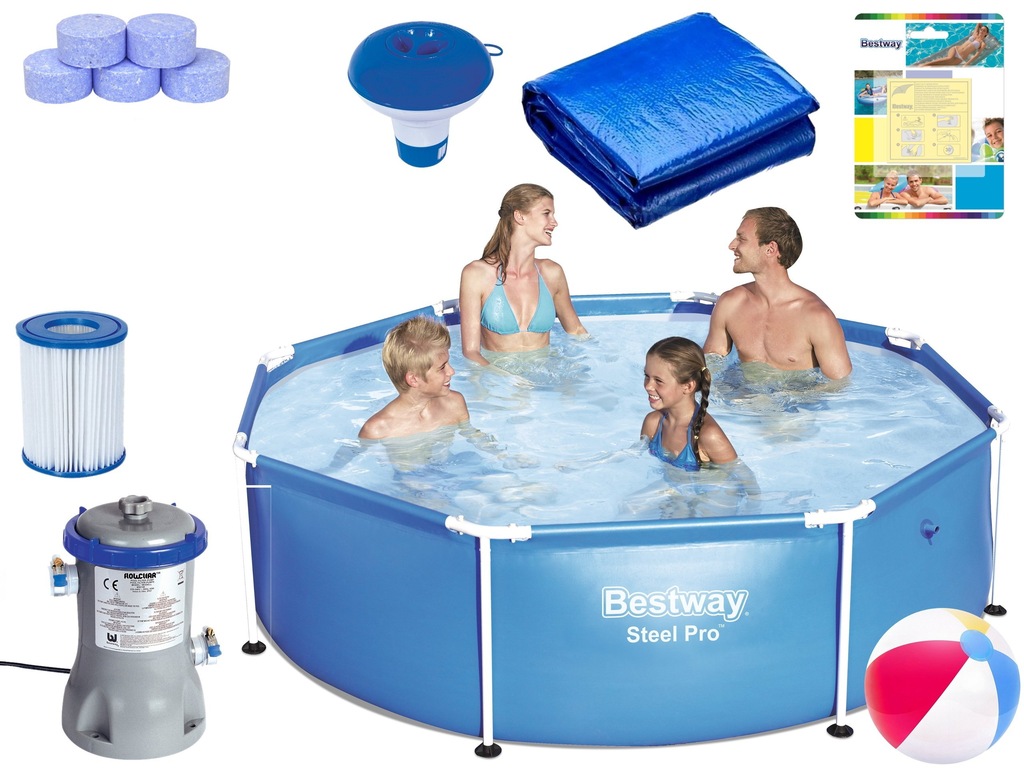 Basen Stelażowy Full Zestaw 244x61cm Bestway 56431
