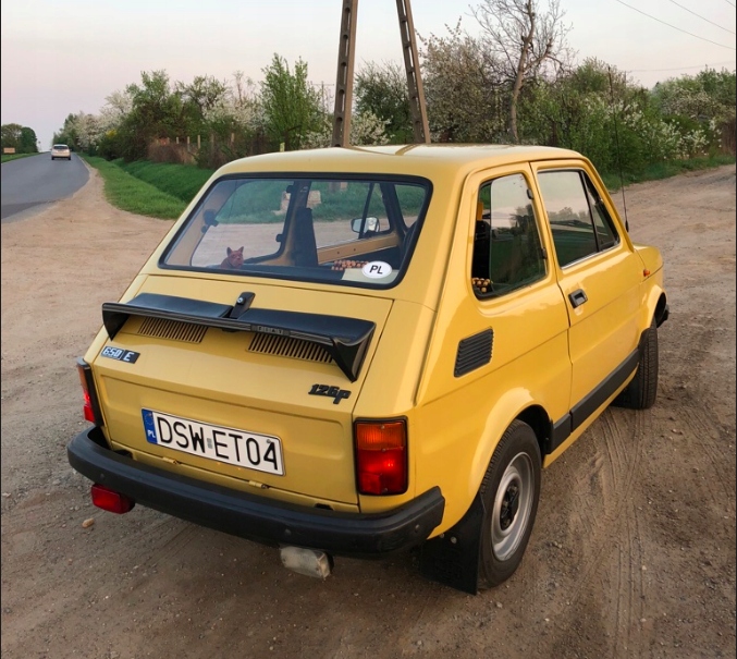 Spojler spoiler Fiat 126p na tylną klapę maluch