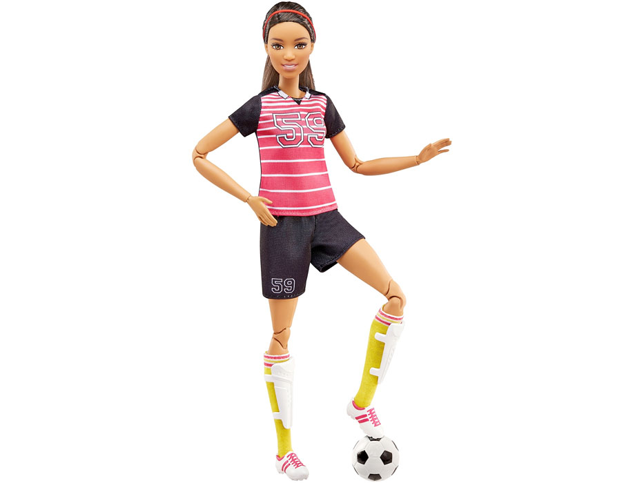 BARBIE Lalka I can be Piłkarka brunatka FCX82
