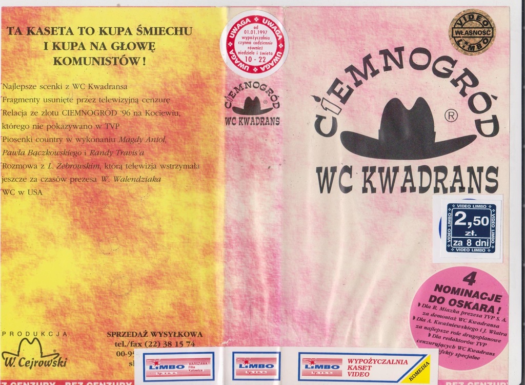 [VHS-318] WC KWADRANS - CIEMNOGRÓD - W.CEJROWSKI