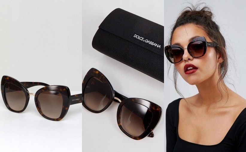 Q5G302*DOLCE GABBANA OKULARY KOCIE DAMSKIE T13