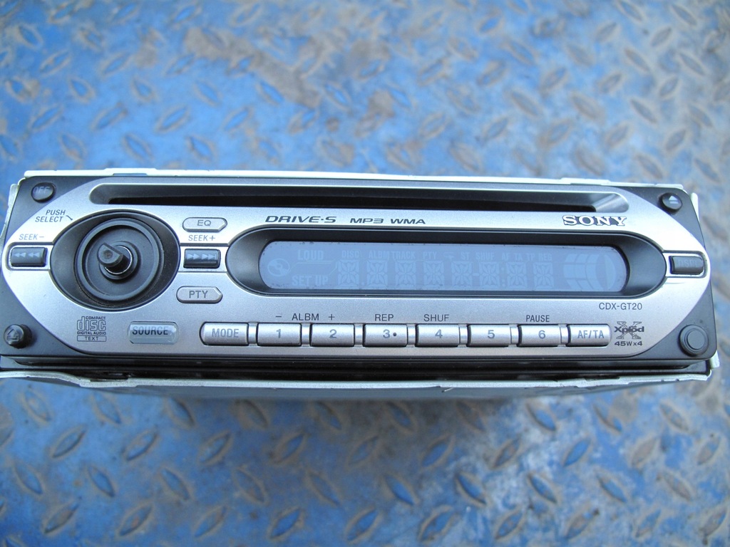 RADIO SONY DRIVES CDXGT20 MP3 WMA XPLOD 45Wx4 7366152157 oficjalne archiwum Allegro