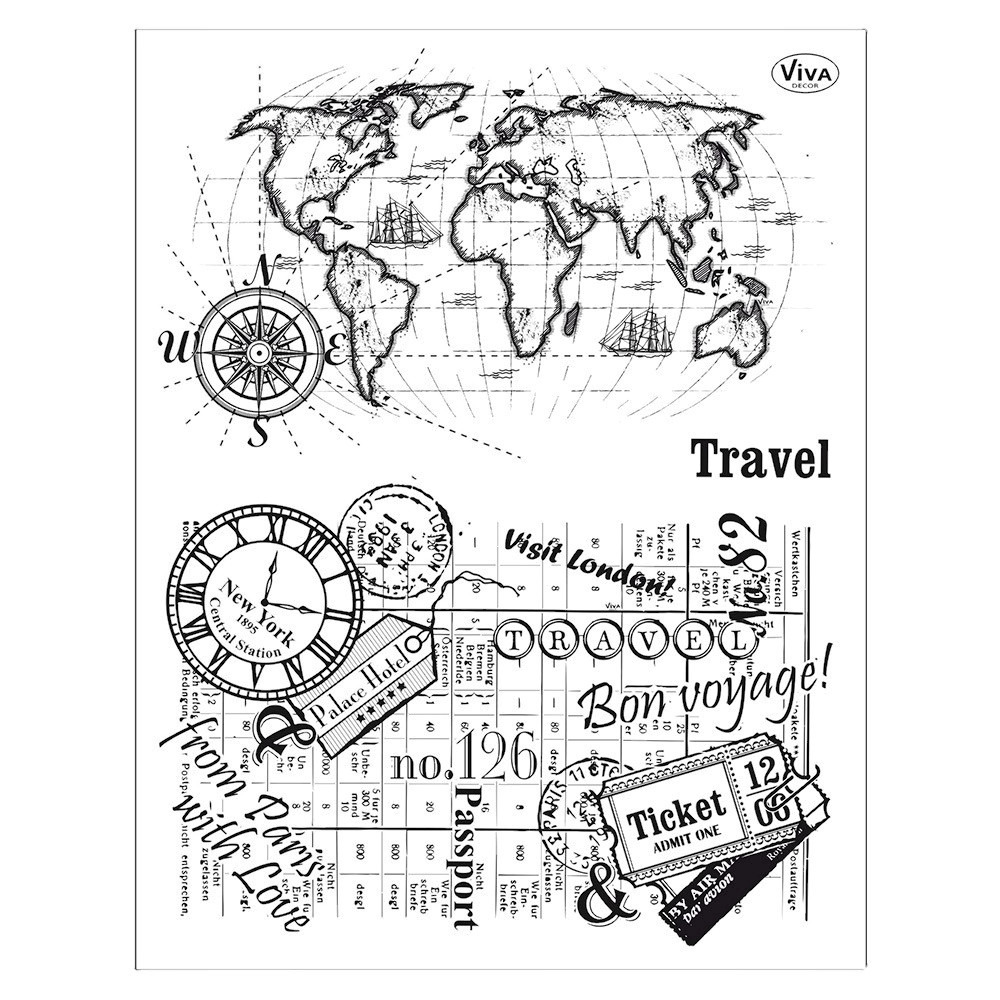 Stemple akrylowe Travel Stamperia