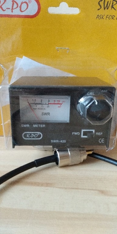 Reflektometr miernik KPO SWR-420 cb SWR+ kabel
