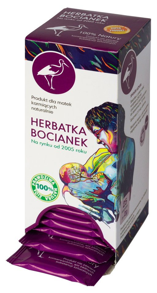 HERBATKA BOCIANEK DLA MATEK KARMIĄCYCH NATURALNIE