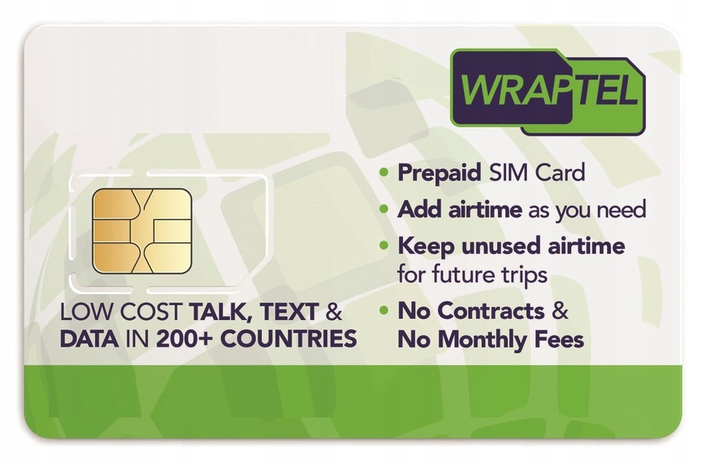 WRAPTEL Karta SIM na wyjazd do USA i KANADY