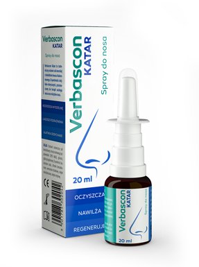 VERBASCON SPRAY KATAR na SUCHY NOS WODA SÓL MORSKA