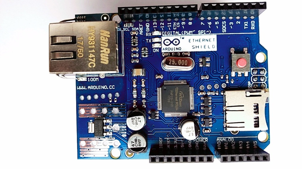 Moduł sieciowy Arduino W5100 Ethernet Shield R3 V2