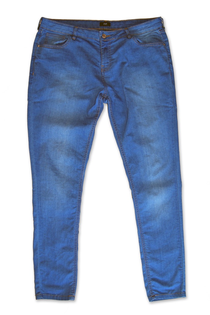 F&F spodnie rurki jeansowe 46 ** stan BDB