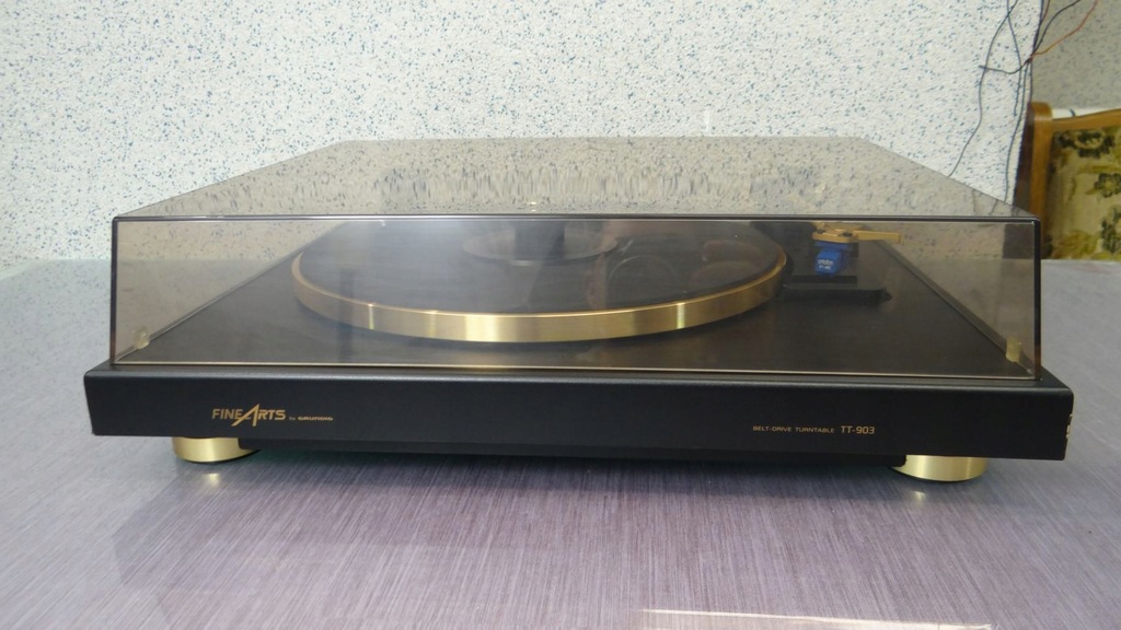 GRUNDIG FINE ARTS TT-903 GOLD / GRAMOFON / USZKODZ