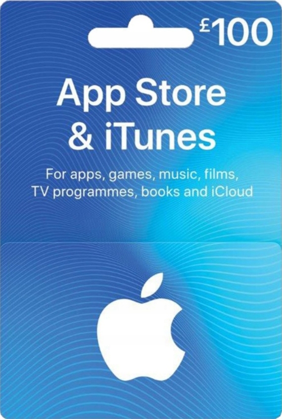KARTA App Store & iTunes 100 Funtów UK GB