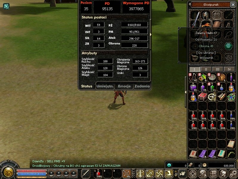 Metin2.pl Jawa - WOJ MENTAL 35 LV EQ +6 + 1KK YANG