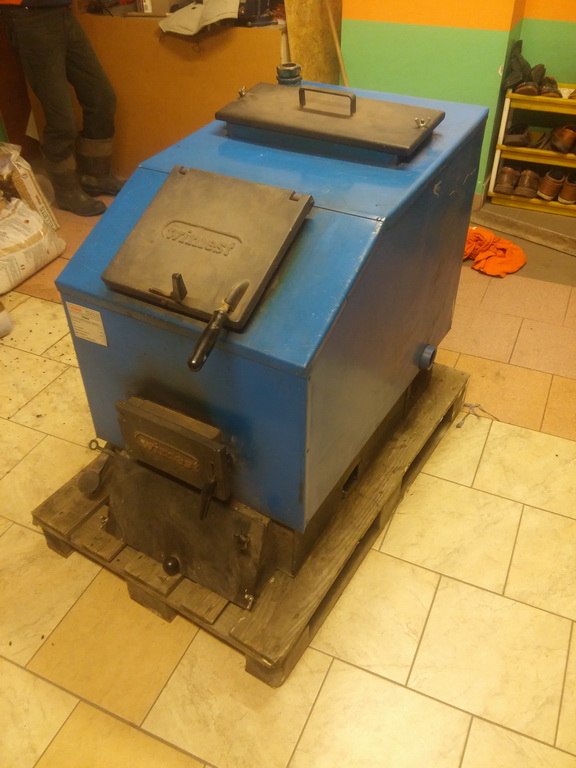 Piec Kocioł na Drewno Węgiel 25 kw używany WIMEST