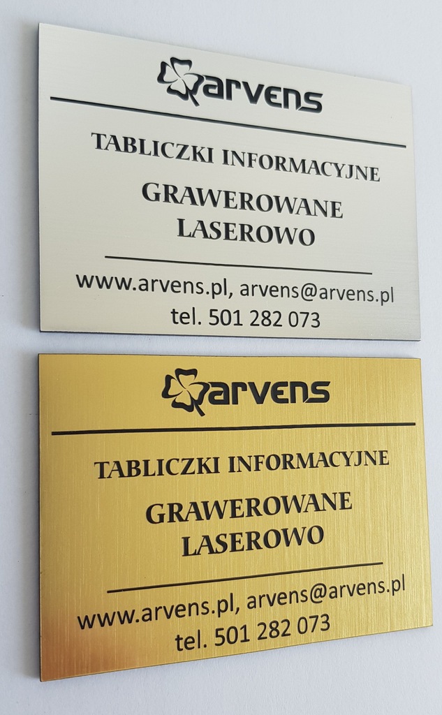 Tabliczki na drzwi informacyjne opisowe grawer