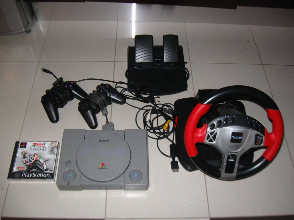 PlayStation PSX + Kierownica, gra Zestaw