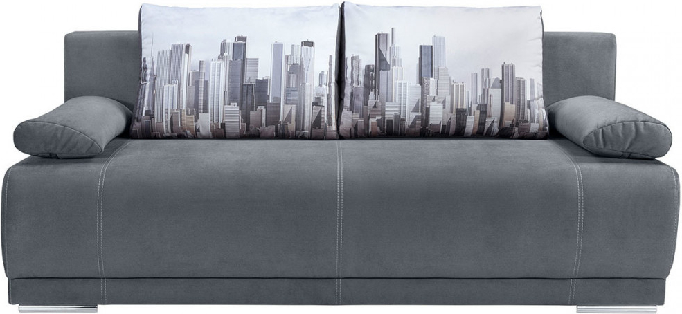 Sofa Kanapa Rozkładana Szara Elis Black Red White