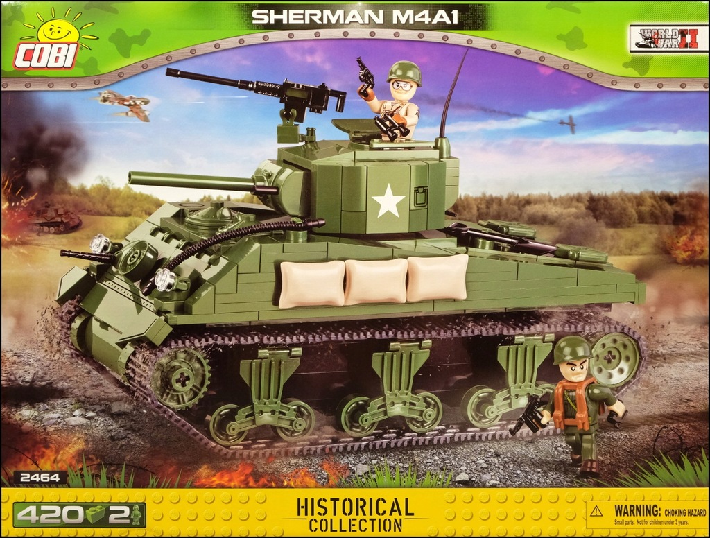 COBI Czołg Sherman M4A1 (2464) - 420 elem.