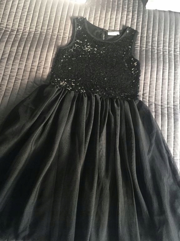 Czarna sukienka KappAhl Zara 164 tiulowa święta