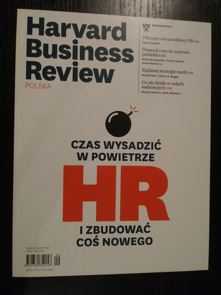 Magazyn Harvard Business Review | wrzesień 2015