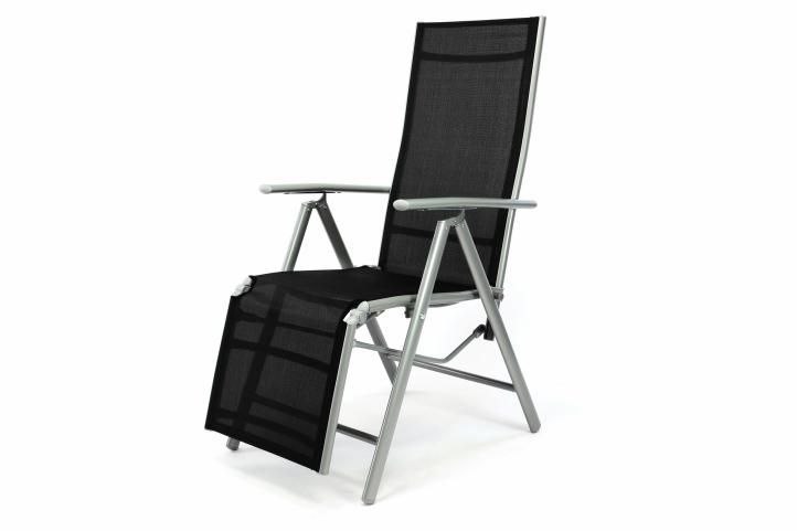 Leżak krzesło ogrodowe składane z wysokim oparciem