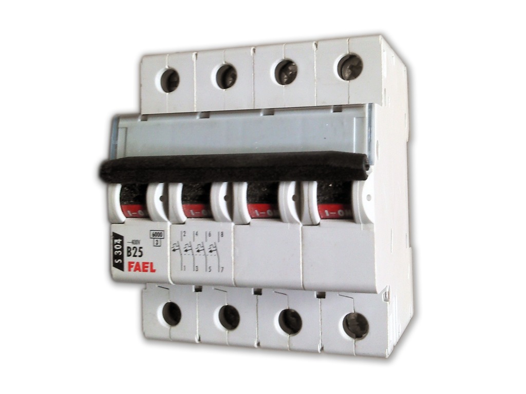 WYŁĄCZNIK NADPRĄDOWY S304 B25 25A 6KA 403419 FAEL