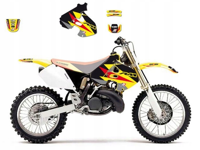 Suzuki RM 125 / 250 (96-00) okleina naklejki kpl.