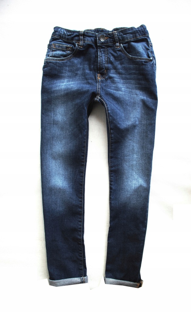 Zara_jeansy w granatowym kolorze_jak nowe_r.140