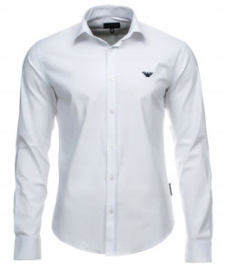 EMPORIO ARMANI biała koszula męska H12 r.S