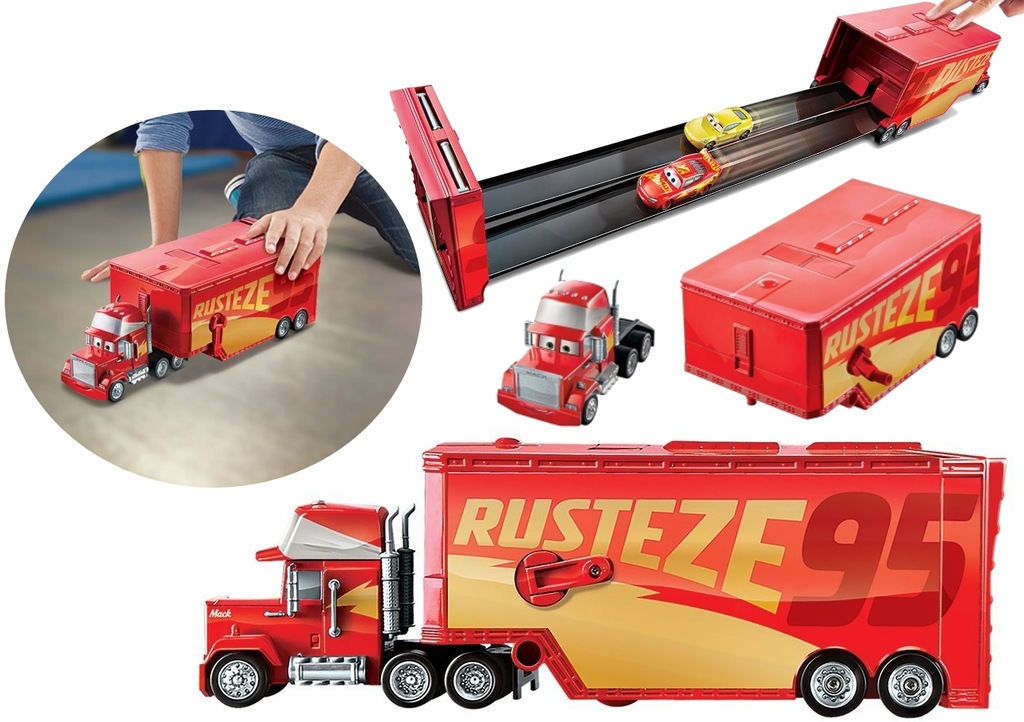 Cars AUTA MANIEK Ciężarówka rozkładana 2W1 TOR