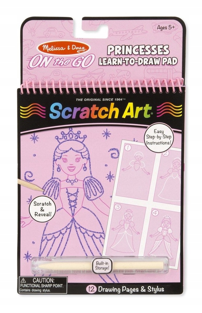 Melissa Doug Wydrapywanki Scratch Art Księżniczki