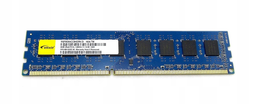 Elixir 8GB DDR3 1600MHz PC3L-12800U 1,35V do PC