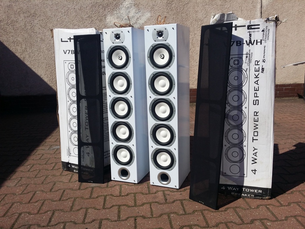 LTC V7B-WH - ogromne kolumny głośnikowe stereo