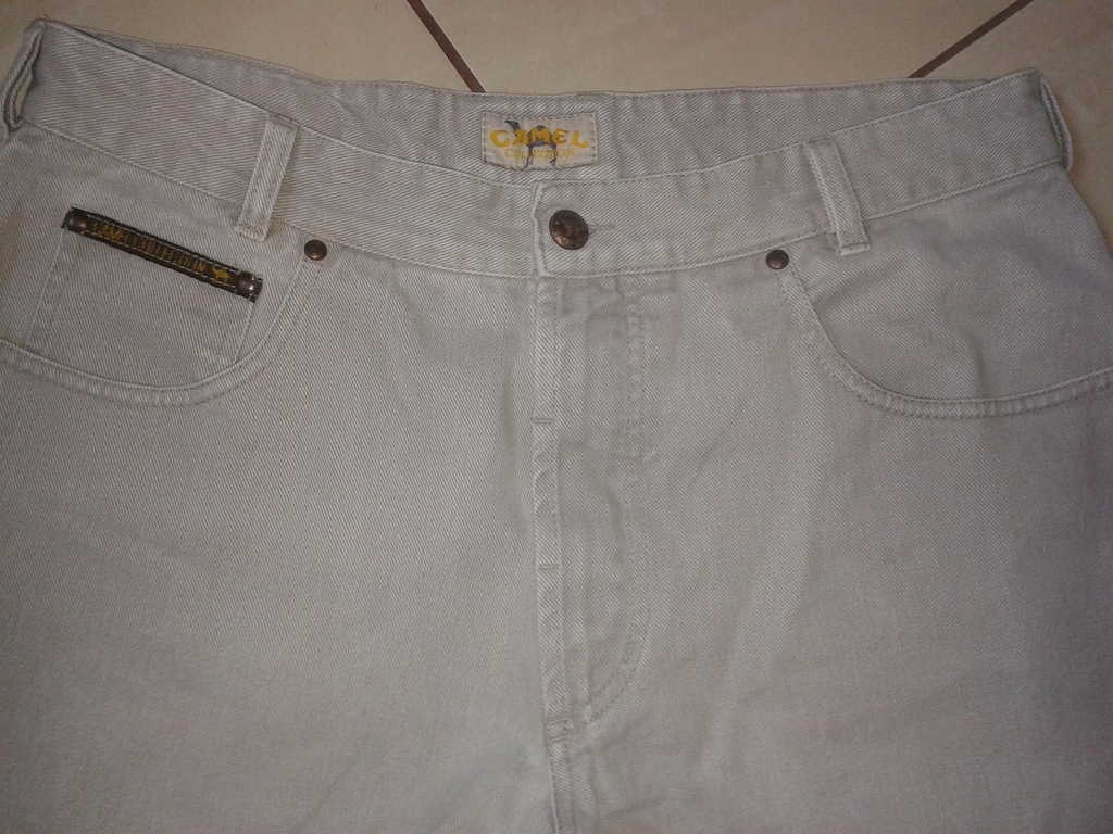 spodnie męskie jeansowe Camel W34L32 pas88cm,d101