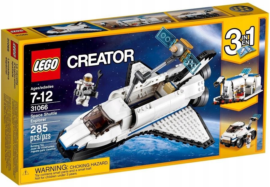 Lego CREATOR 31066 Odkrywca z promu kosmicznego