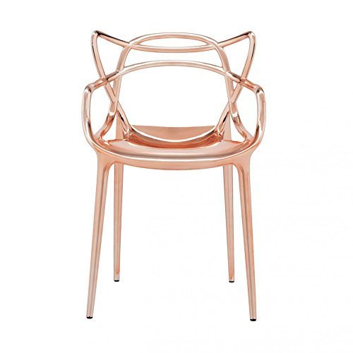 KARTELL KRZESŁA DO JADALNI 2SZT RÓŻOWE ZŁOTO 38129