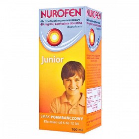 Nurofen dla dzieci Junior syrop pomarańczowy100ml