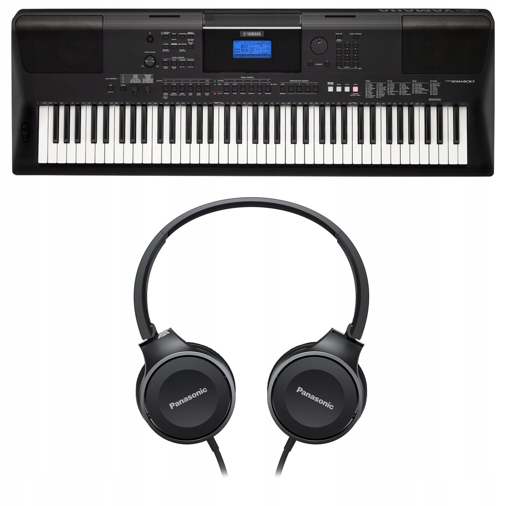 KEYBOARD YAMAHA PSR EW-400 E400 Zestaw S3 36 mies.