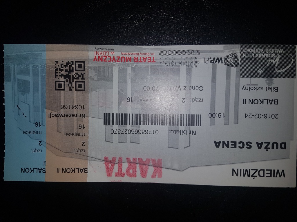 WIEDŹMIN MUSICAL TEATR MUZYCZNY GDYNIA BILETY 5