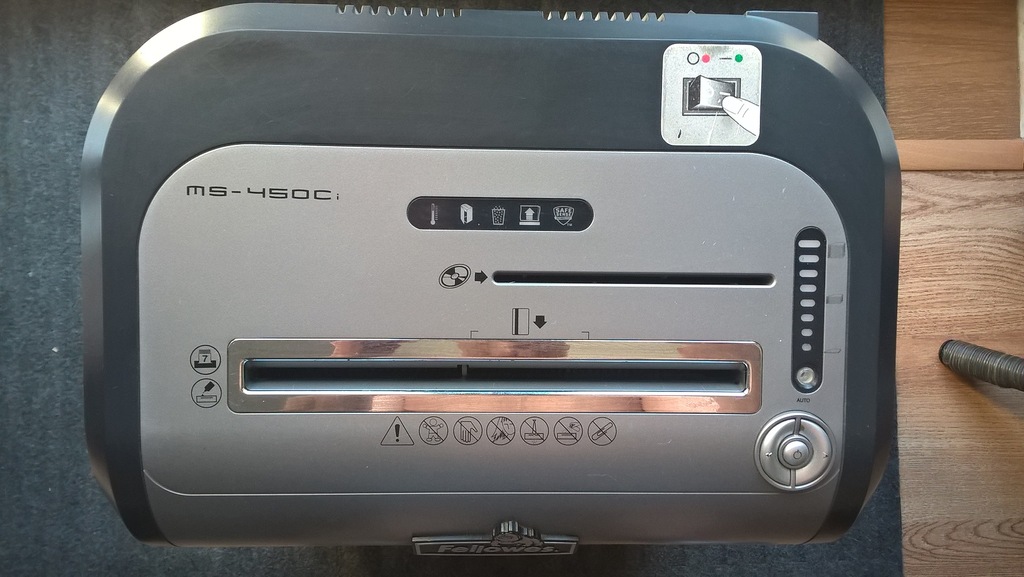 Niszczarka Fellowes MS-450Ci - USZKODZONA