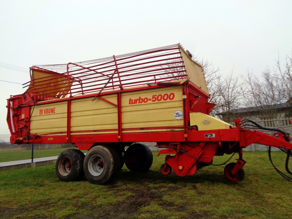 Przyczepa Samozbierająca KRONE 5000 turbo ROTOR 